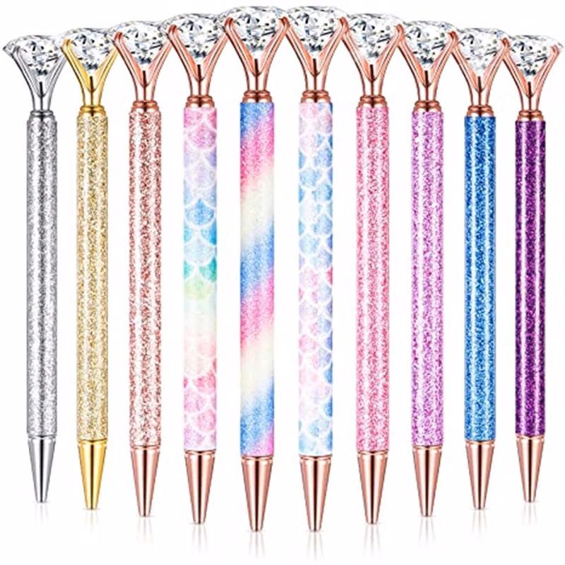 Big Diamond Crystal Ballpoint Pens Glitter Cute Women