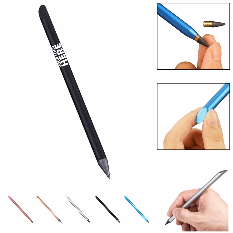 Erasable Replaceable Nib Metallic Eternal Pencil