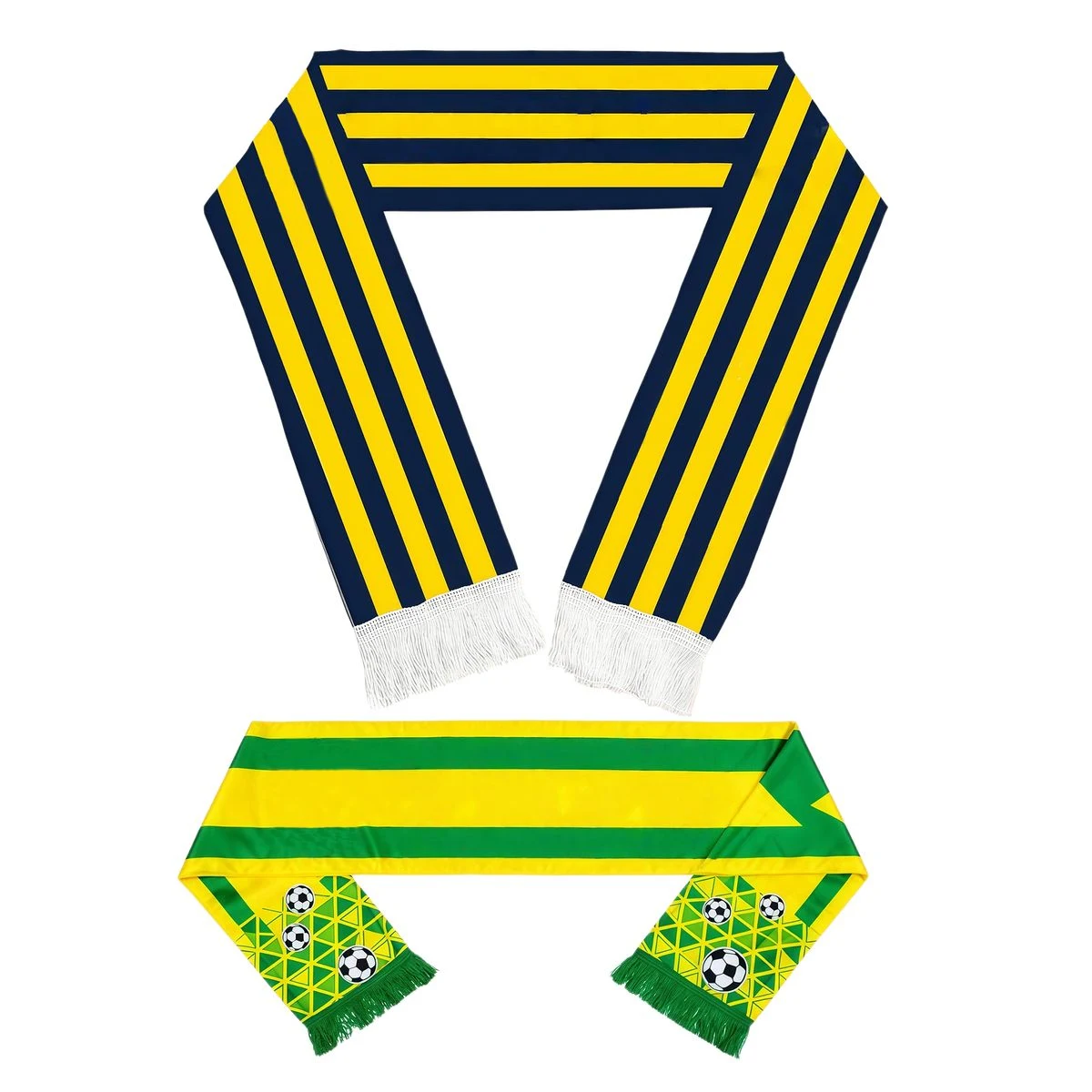 Satin Fan Scarf Game Day Cheer Supporter Wrap 1