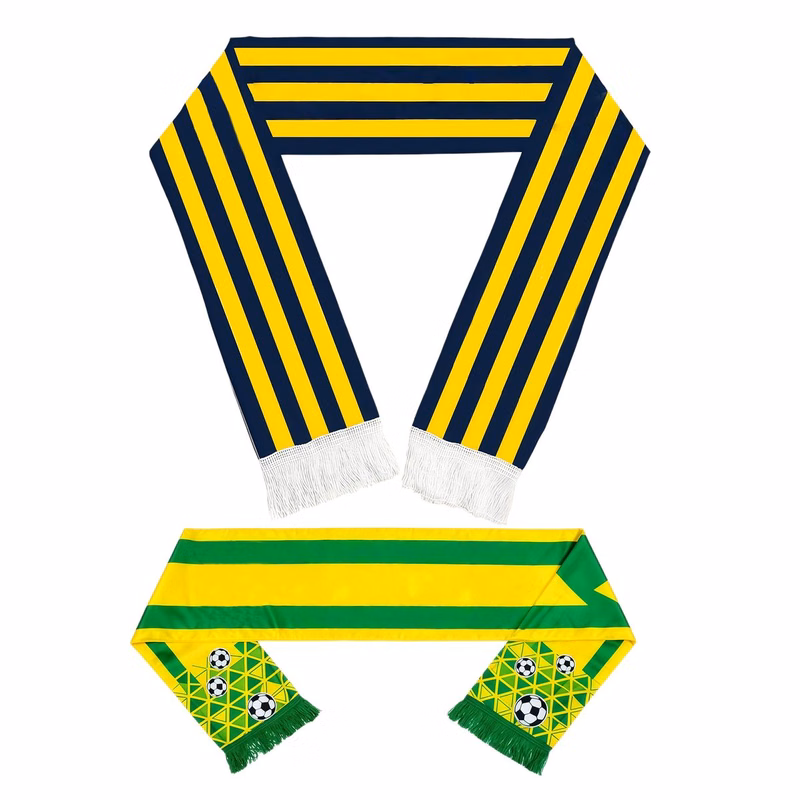 Satin Fan Scarf Game Day Cheer Supporter Wrap