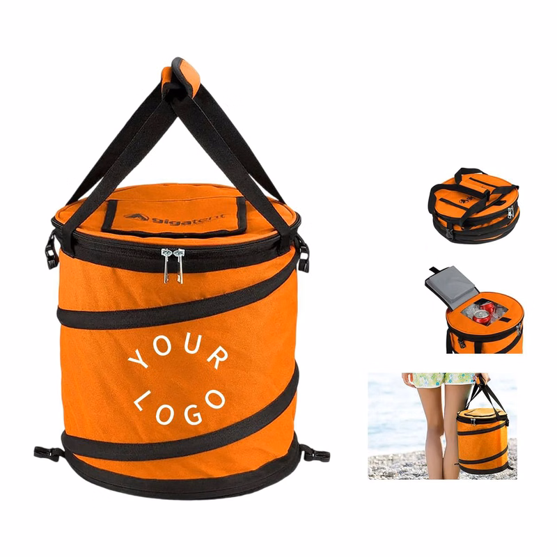 Beverage Cooler with Zipper and Handles