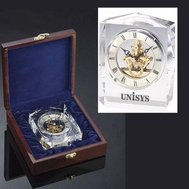 CRYSTAL TROPHY CLOCK