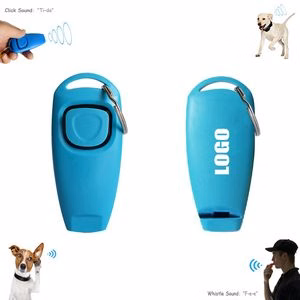 Durable Metal Pet Training Sound Clicker With Whistle And Key Ring