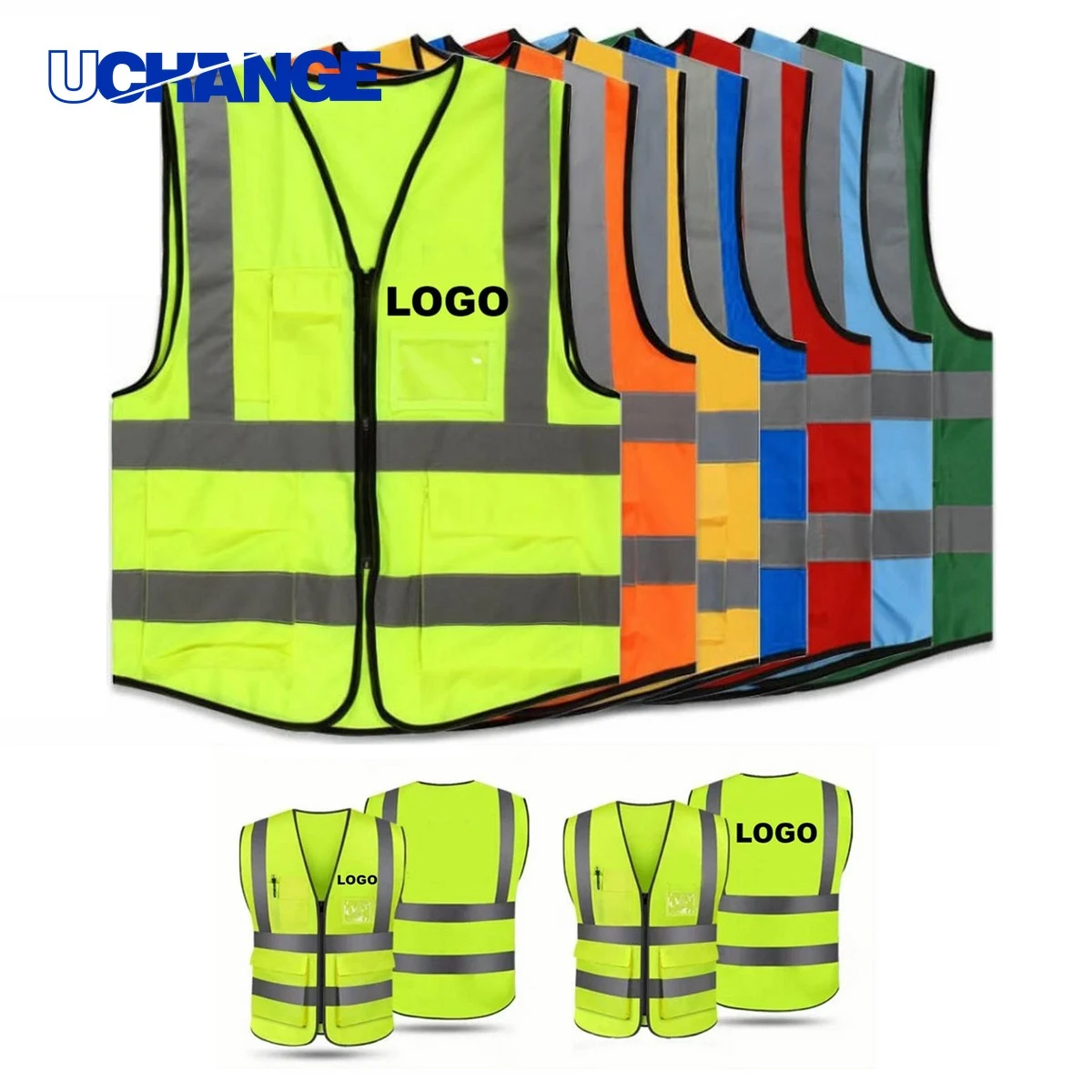 Mesh Safety Vest with Reflective Strips 1