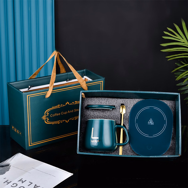 Portable Thermostatic Coffee Cup Warmer Heater Set
