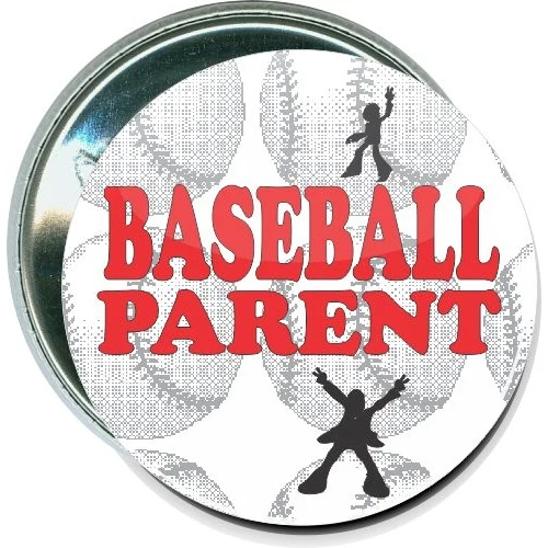Baseball Parent, Baseball Button 1