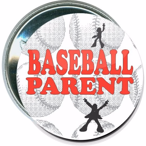 Baseball Parent, Baseball Button
