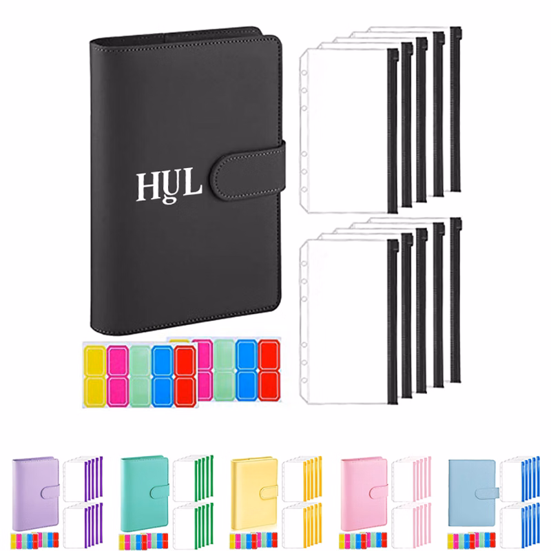 PU Leather 6-Ring Loose Leaf Budget Binder