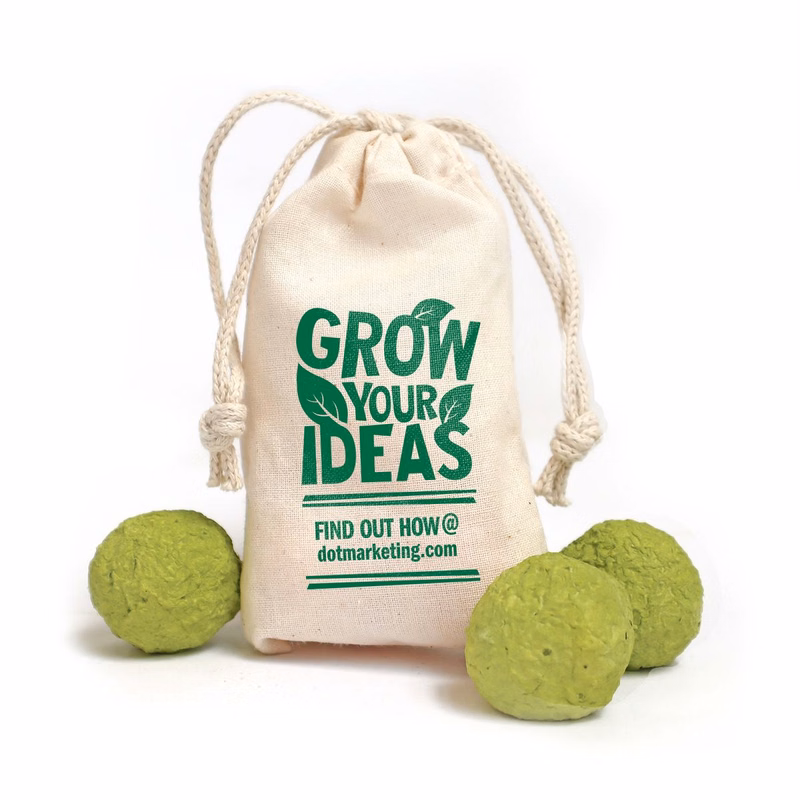 Herb Seed Bombs Muslin Bag 3