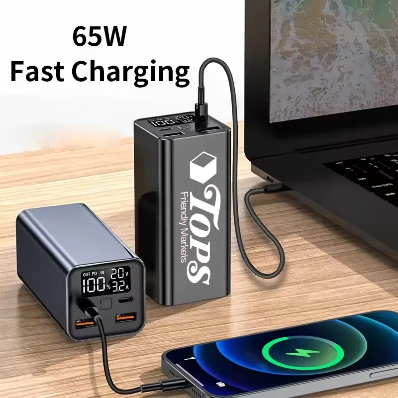 20000mAh 65W PD Power Bank with Type-C & Dual USB Ports 1