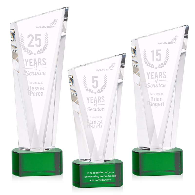 Plymouth Award on Paragon Base - Green