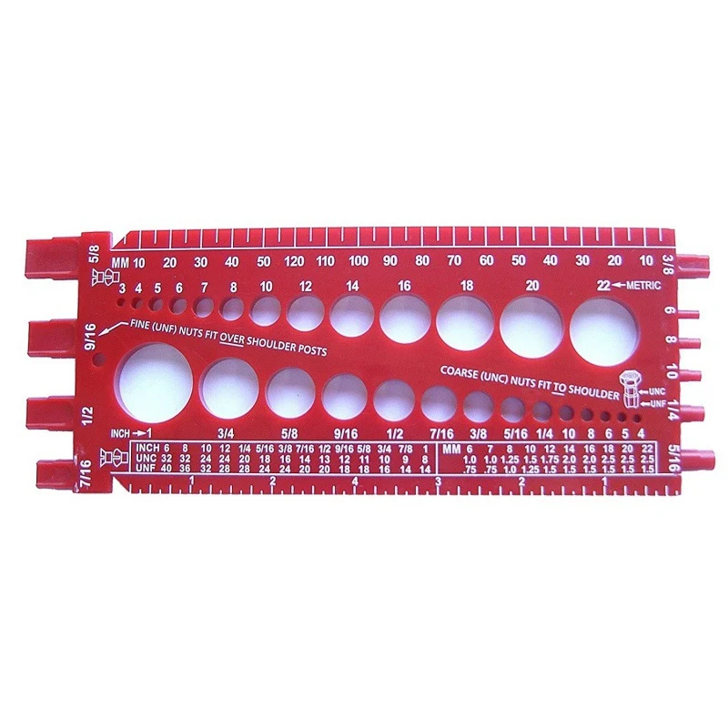 Nut Bolt Thread Screw Size Gauge Standard 1