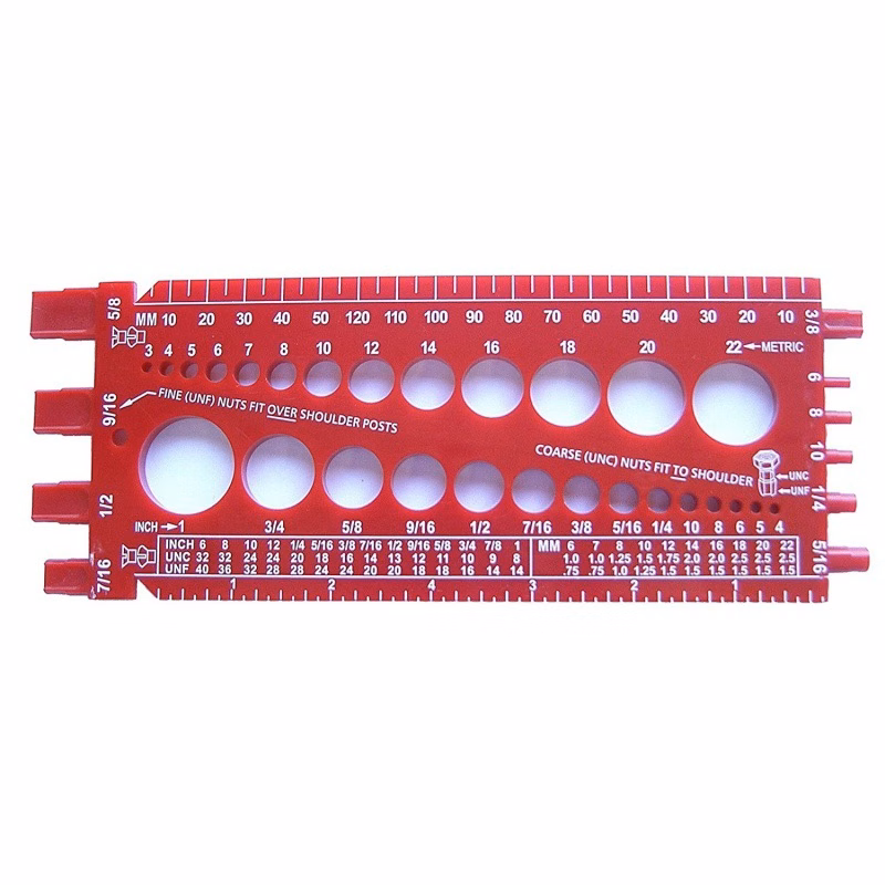 Nut Bolt Thread Screw Size Gauge Standard