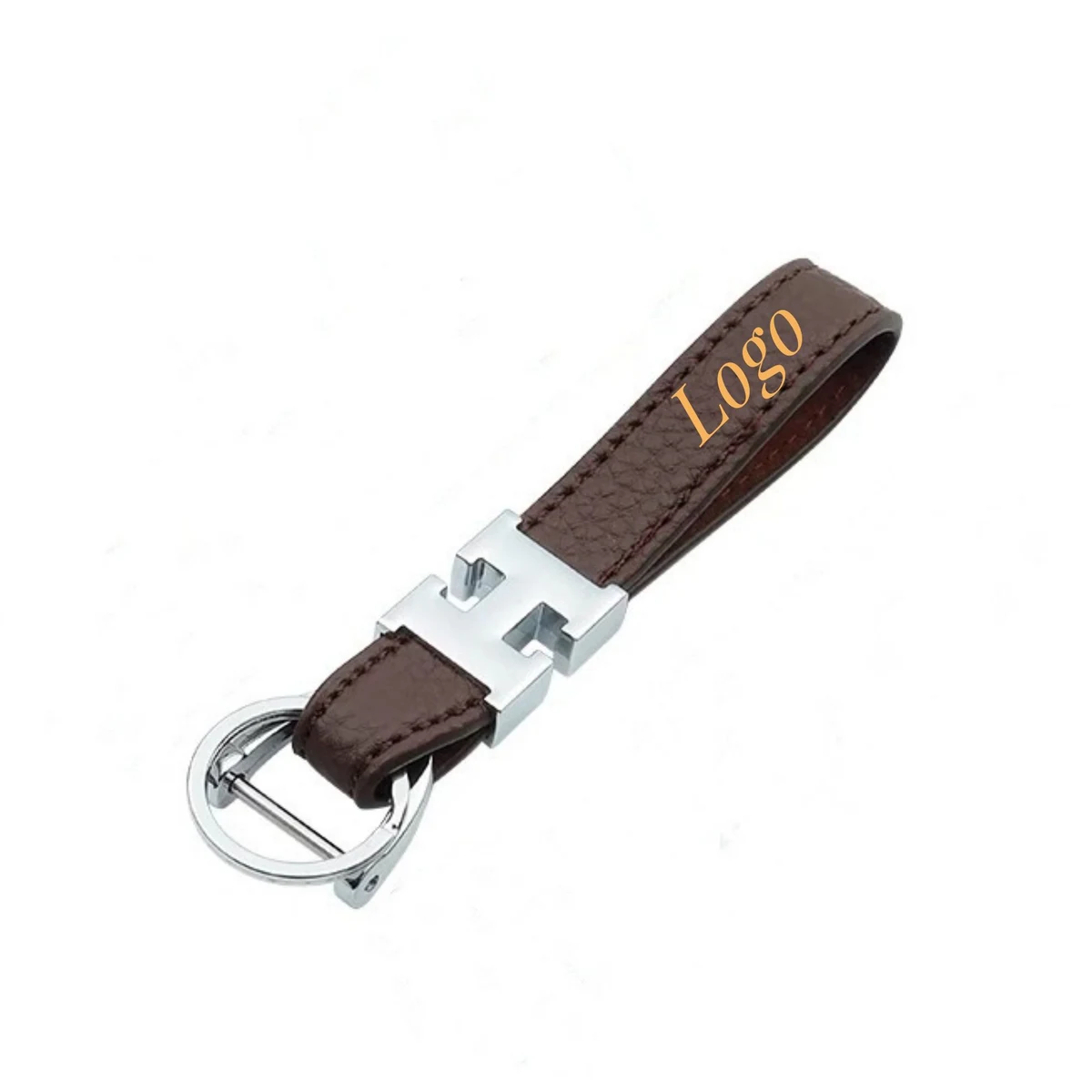 Litchi Letter Metal Keychain 1