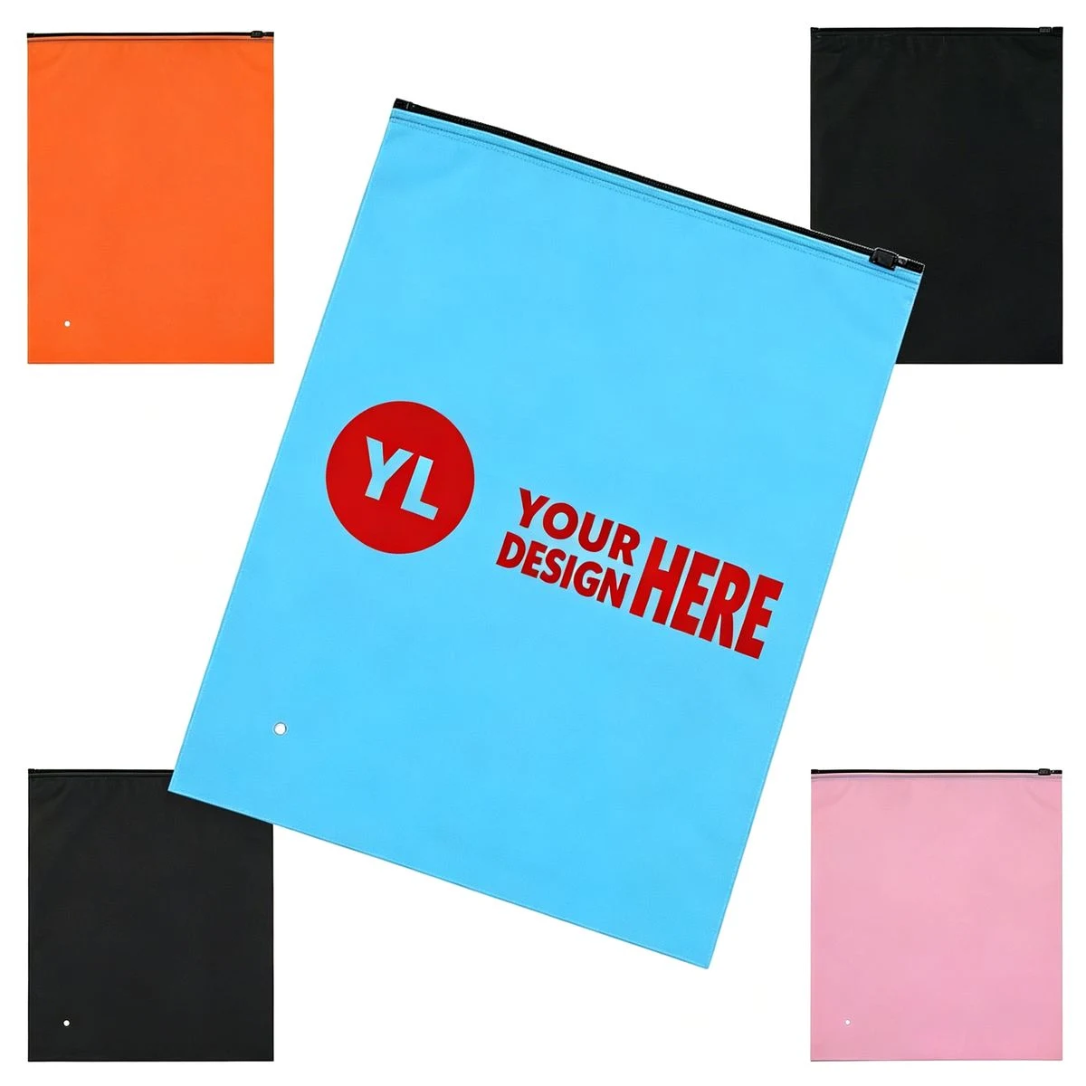 PEVA Frosted Zipper Storage Bag 1