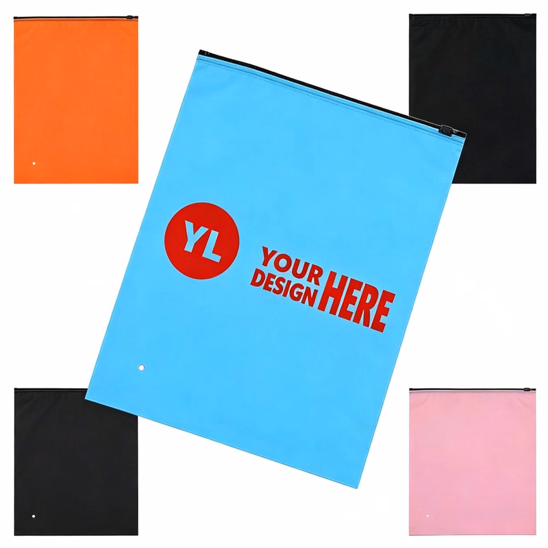 PEVA Frosted Zipper Storage Bag