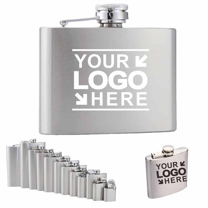MOQ50Pcs 2 oz. Stainless Steel Hip Flask