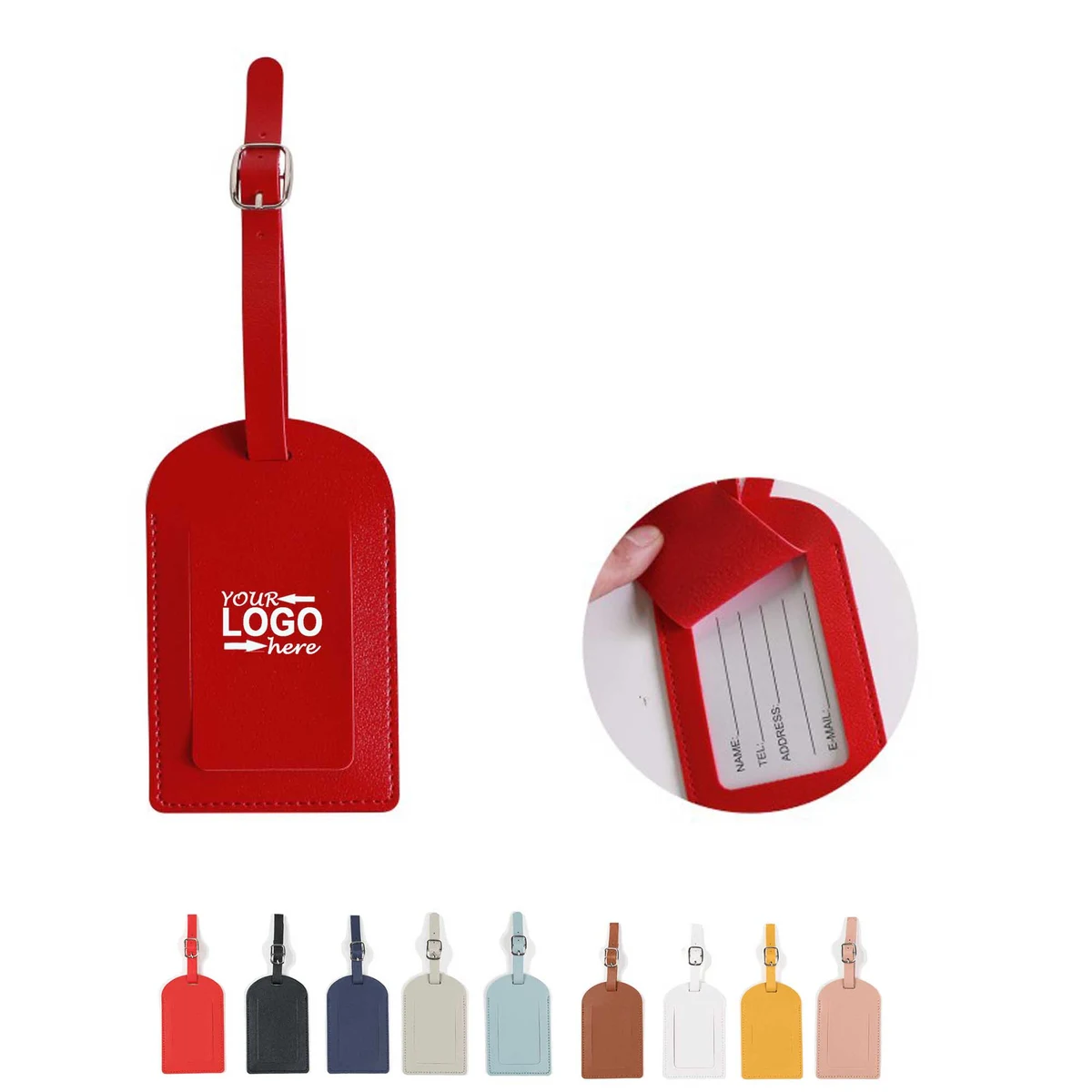 Business PU Leather Luggage Tag 1