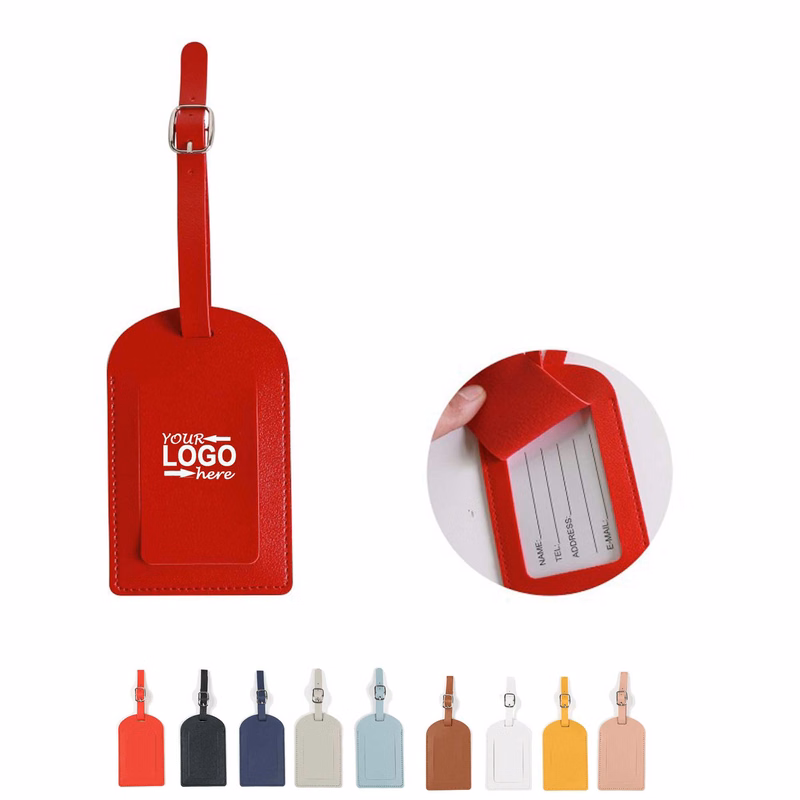 Business PU Leather Luggage Tag