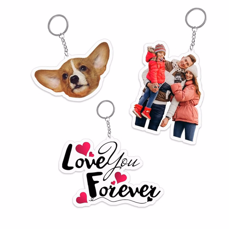 Double Sided Customizable 2" Keychain