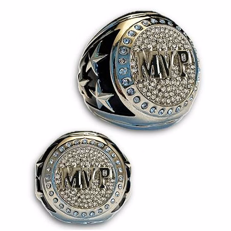 MVP Championship Bling Ring Silver