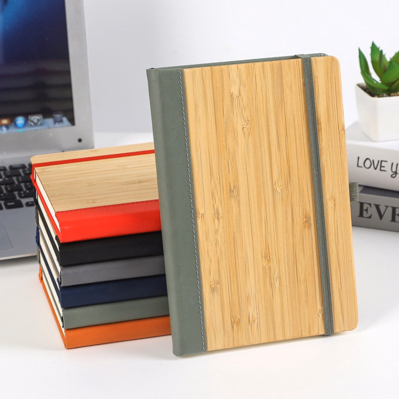 Eco Friendly Bamboo & PU Cover A5 Notebook