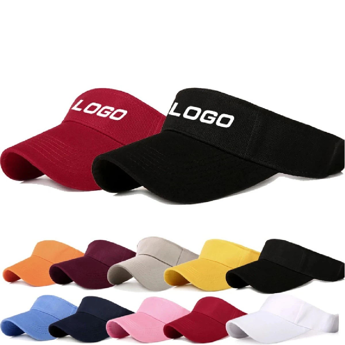 Cotton Sun Visor Cap 1