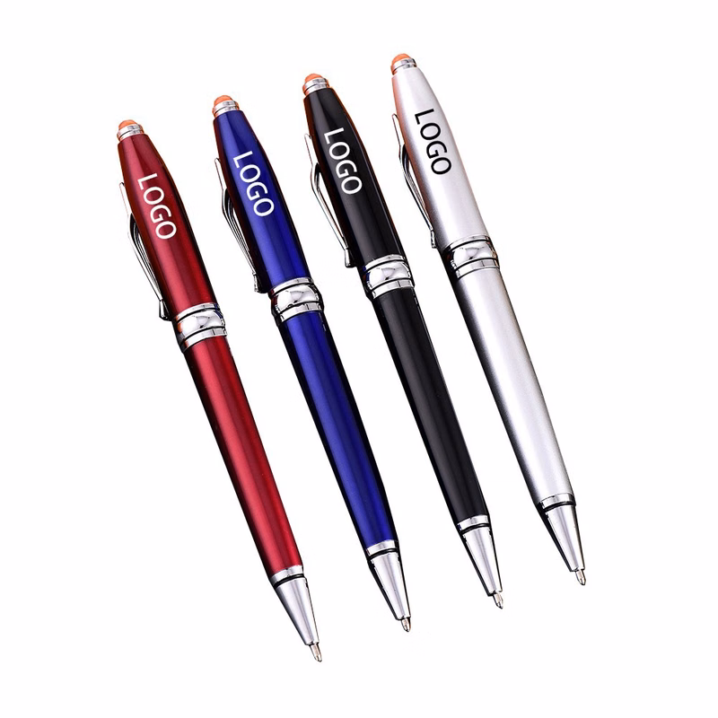 Metal Ball Pen with LED Lights