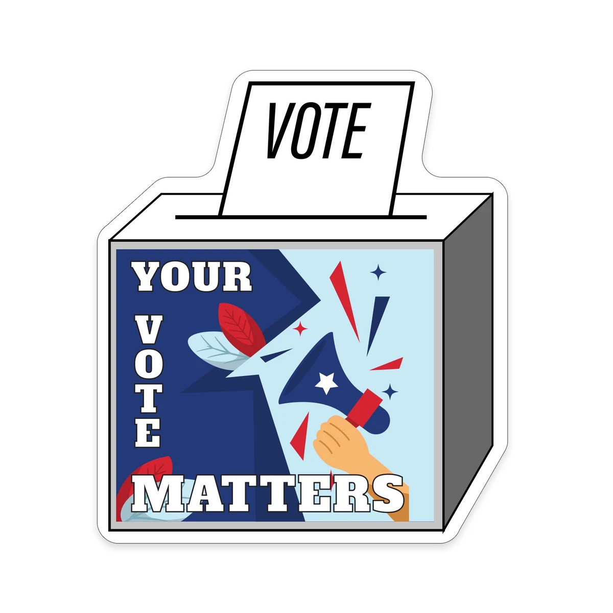 Vote Shaped NoteKeeper™ Magnet 35 Mil 1
