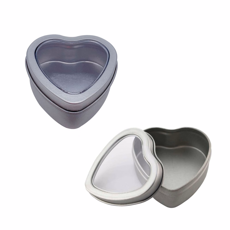 Heart-shaped Window Tin Box
