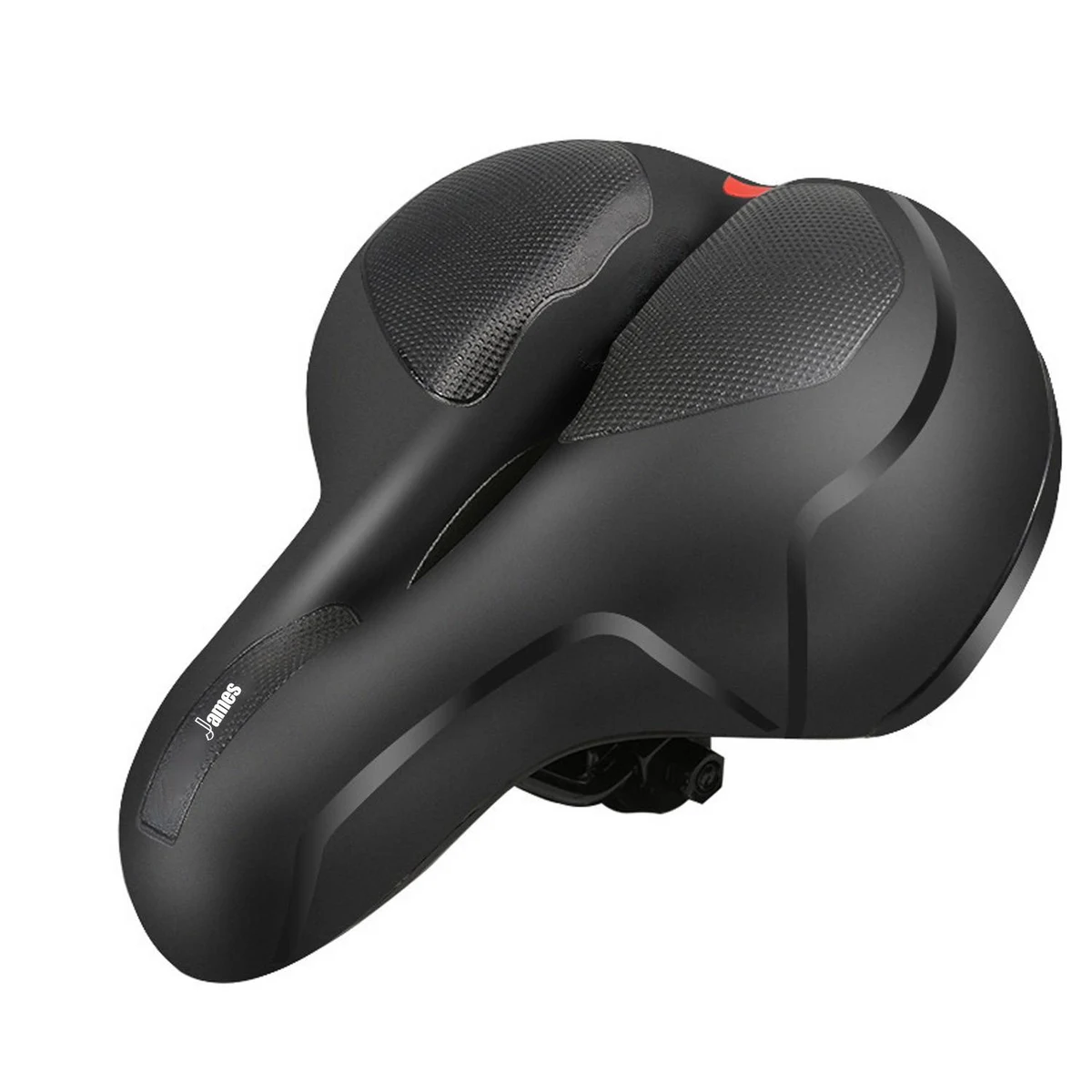 Comfort-Enhancing Bike Saddle w/ LED Safety Light 1