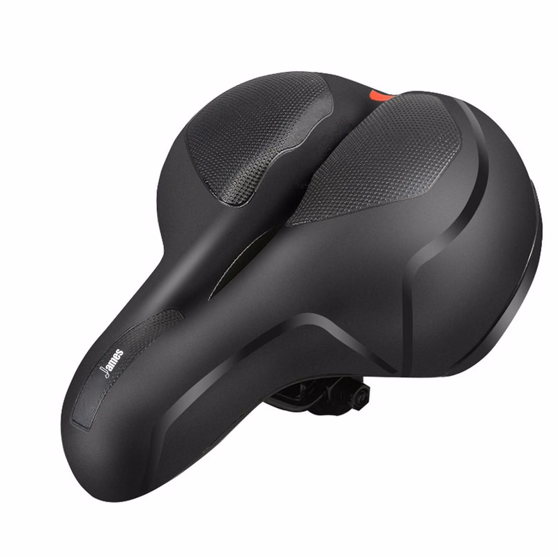 Comfort-Enhancing Bike Saddle w/ LED Safety Light