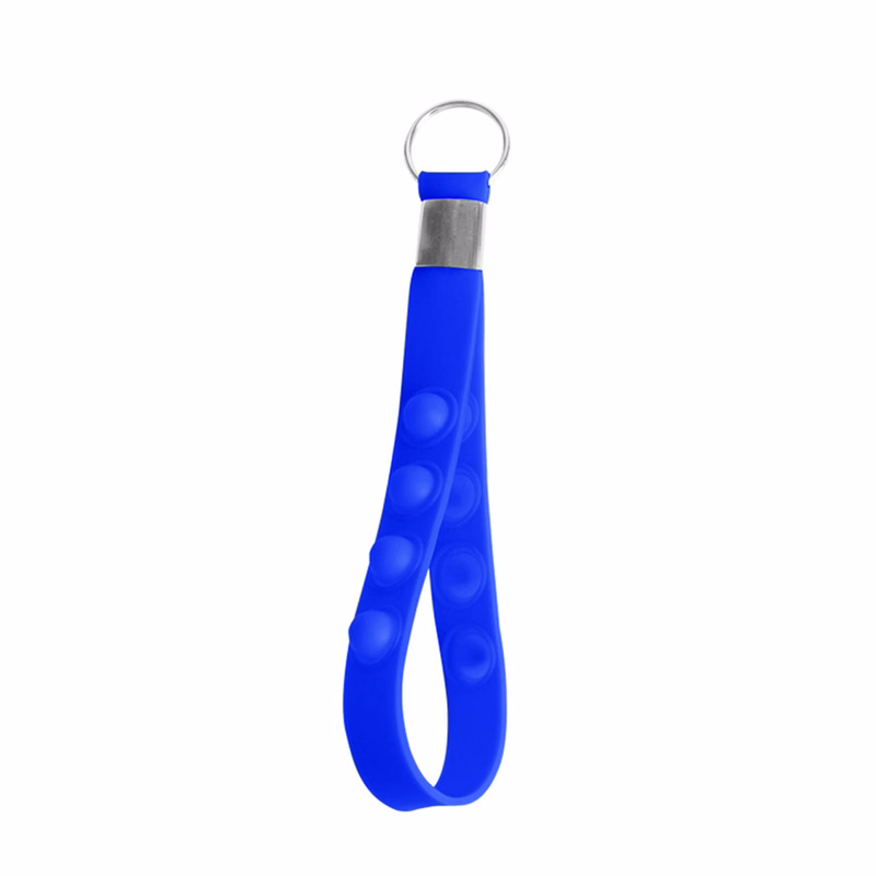 Silicone Wristband Pop Keychain