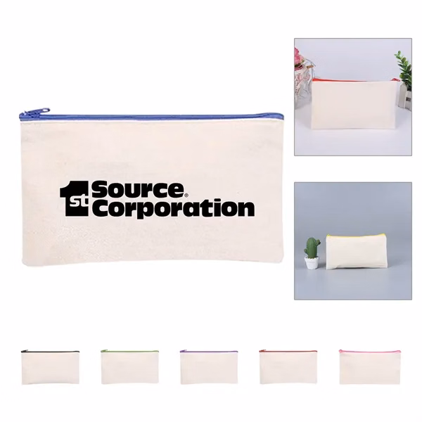10Oz Durable Canvas Pencil Bag