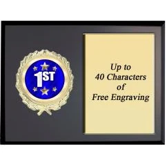 Plaque: 7x5" Landscape (Black Matte), (Type) Myl 1