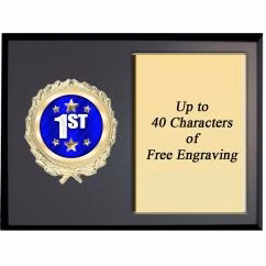 Plaque: 7x5" Landscape (Black Matte), (Type) Myl