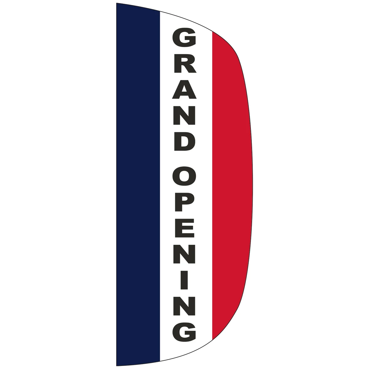 "GRAND OPENING" 3' x 8' Message Flutter Flag 1