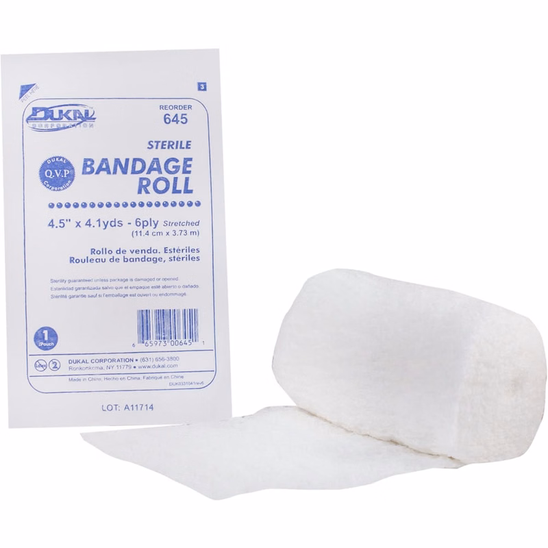 Fluff Sterile Bandage Roll - 4.5" x 4.1 yds 6-Ply