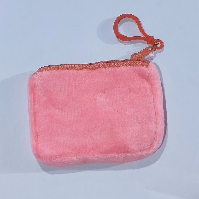 Plush Storage Pouch Velvet Earphone Keyring Bags
