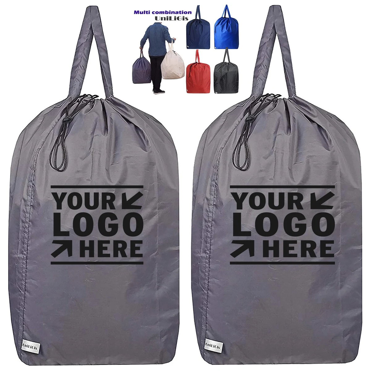 13.78 x 13.78 x 27.56 Inches Washable Travel Laundry Bag 1