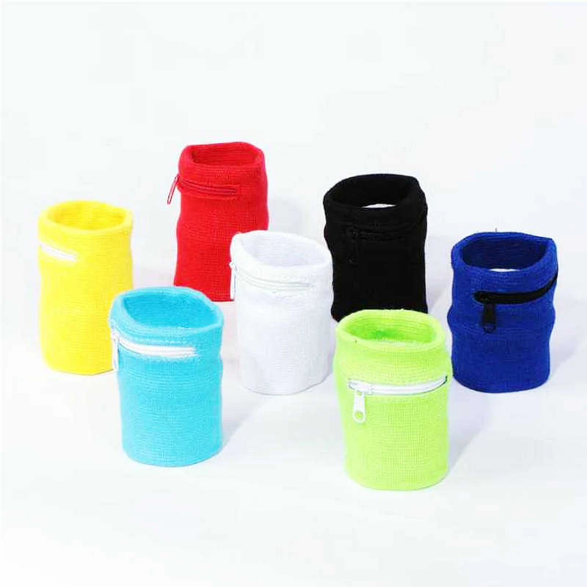 Cotton Wristband with Zipper Pocket 1