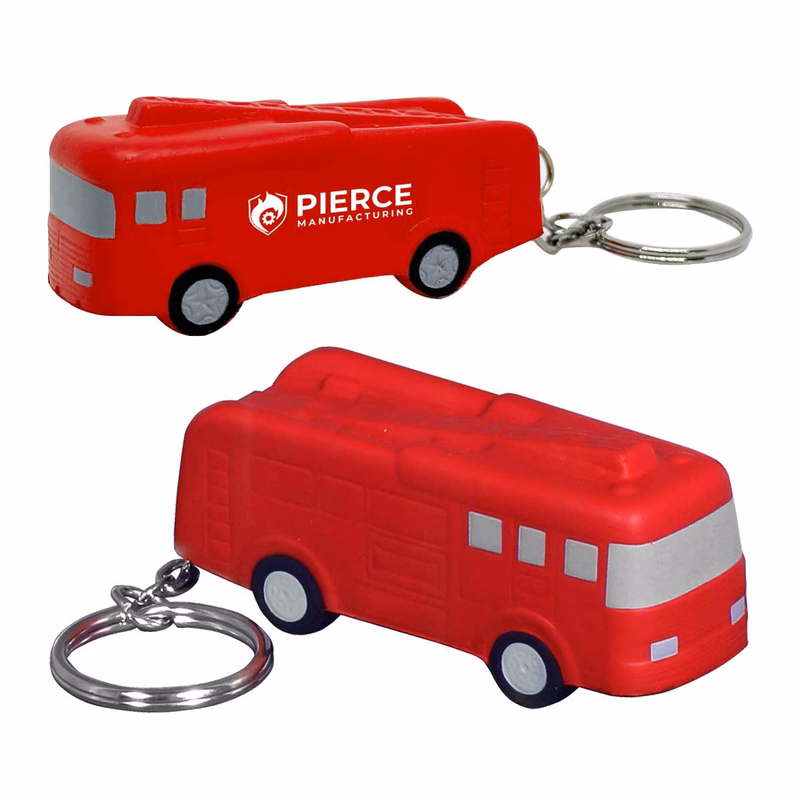 Fire Engine Stress Reliever Keychain