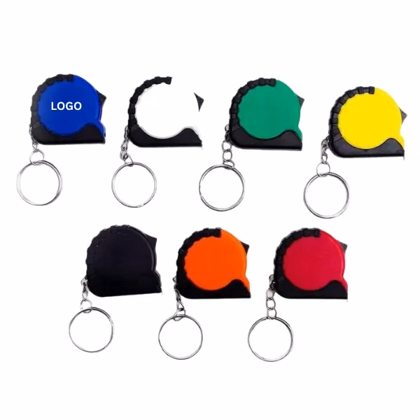Mini Tape Measure Keychain Full Color Compact