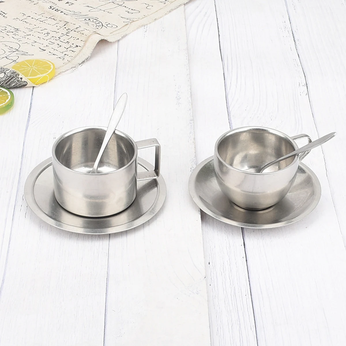 Stainless Steel Coffee Cup Set 1