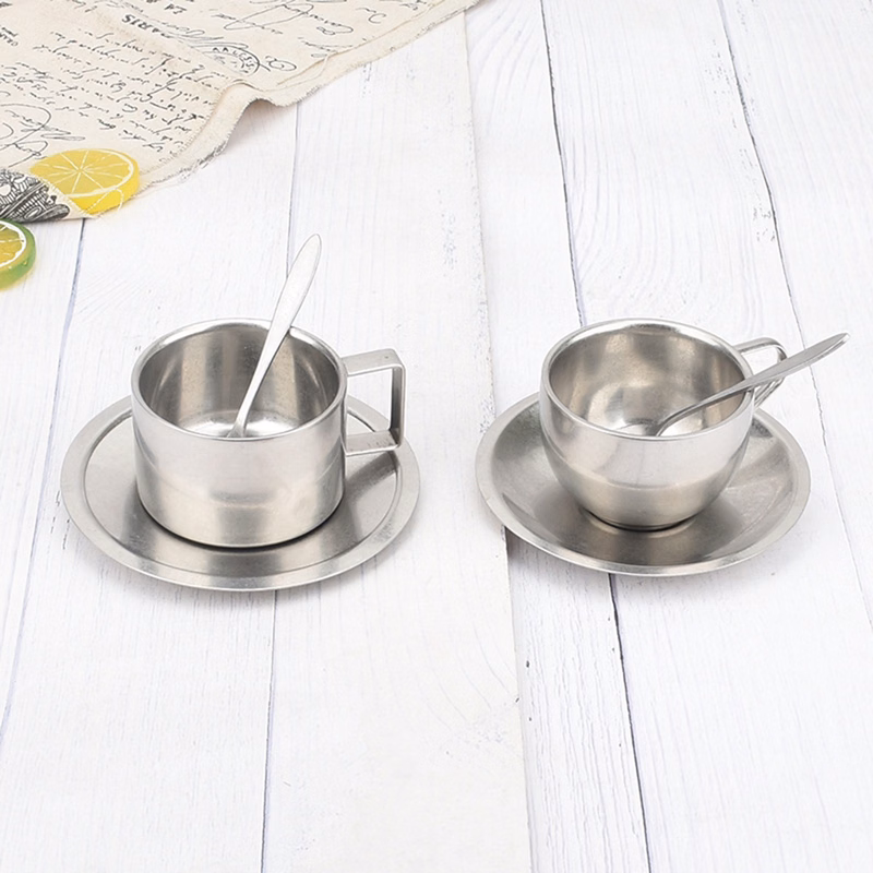 Stainless Steel Coffee Cup Set
