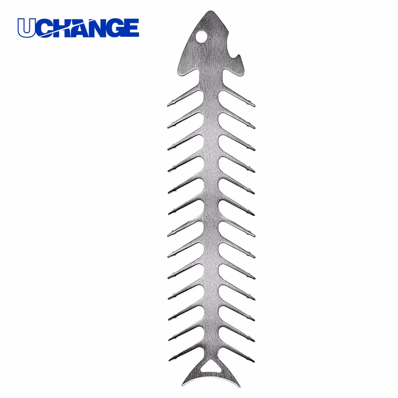 Stainless Steel Fishbone Barbecue Skewer Tool