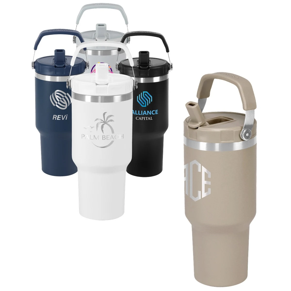 34oz Urban Peak® Pinnacle Flip Straw Tumbler 1