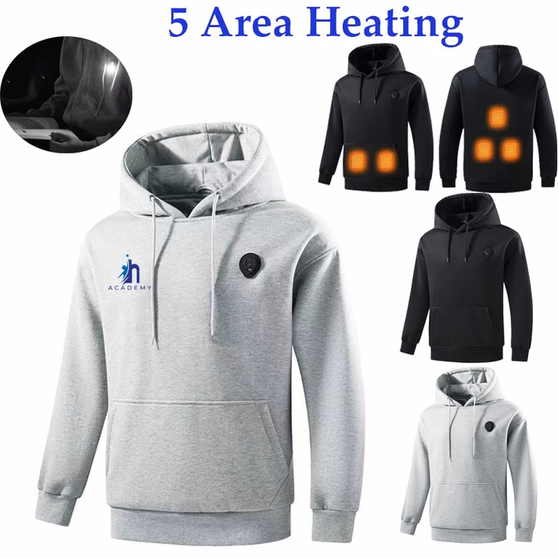 Unisex Heated Hoodie for Men Women Heated Sweatshirt Warm USB Electric