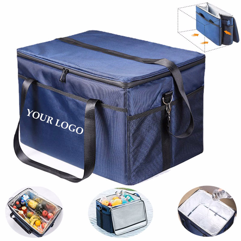 28L Waterproof Large Capacity Reusable Thermal Food Carrier Tote Insulation Bag