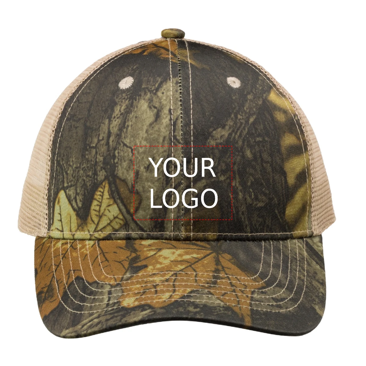 6 Panel Camo Mesh Trucker Cap 1